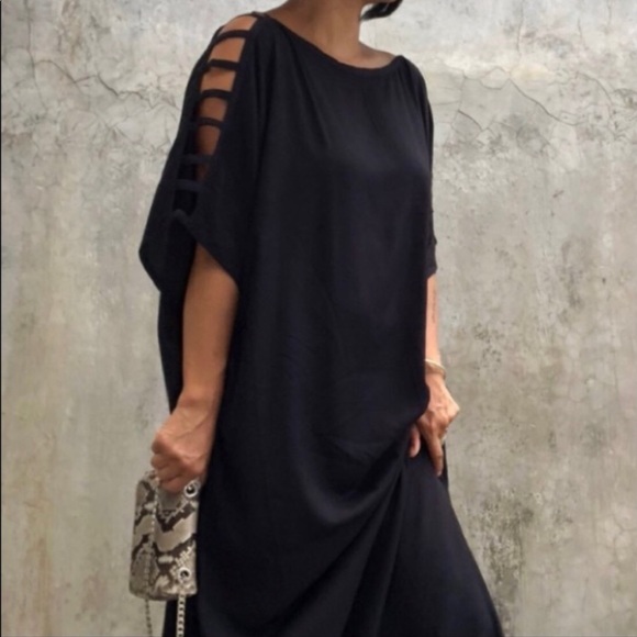 Tie Dye Caftan Cold Shoulder - Picture 6 of 6